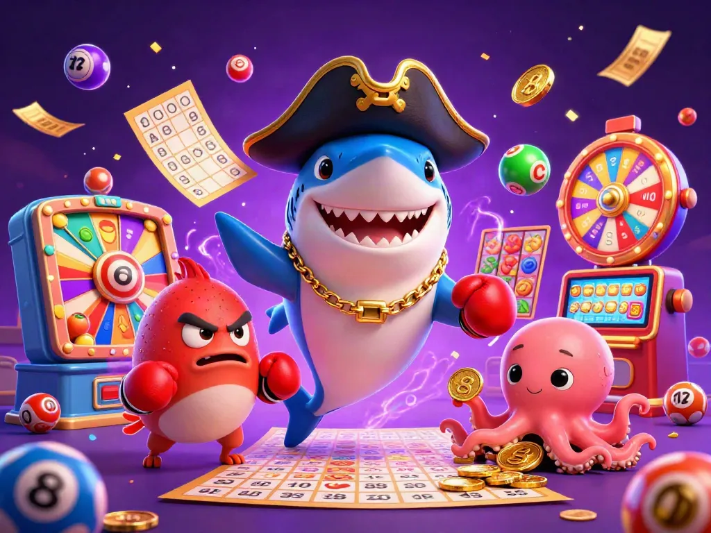 Experience thrilling gaming at BGD77 with colorful characters and dynamic casino elements.