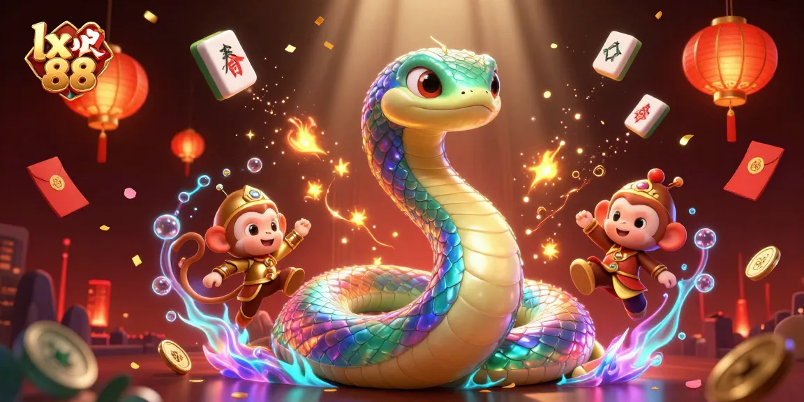Engage with the dazzling world of lx 88 casino featuring a vibrant rainbow serpent and enchanted gaming elements.