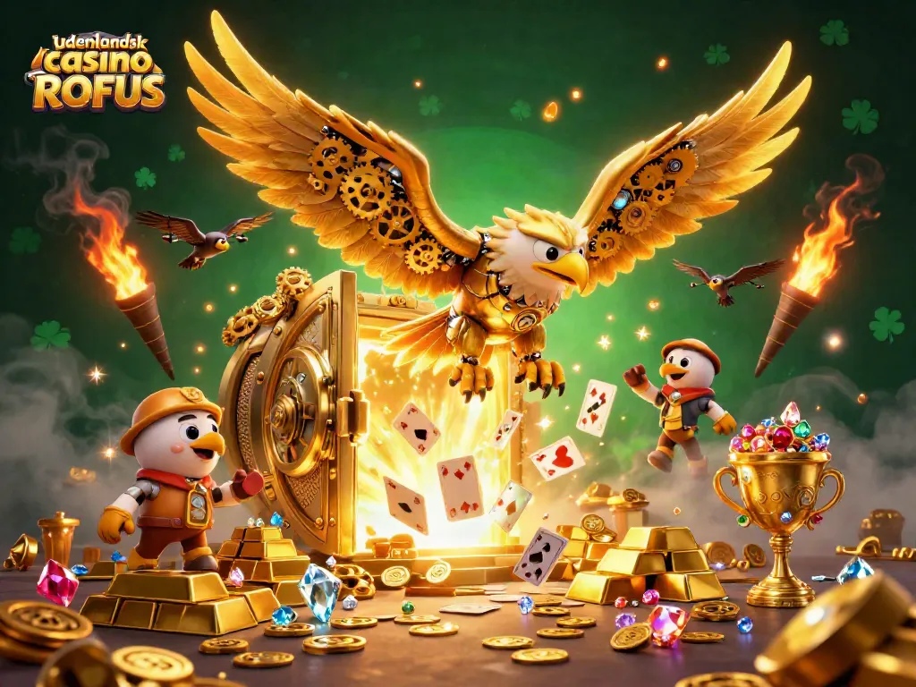 Engage with endless fun at udenlandsk casino uden ROFUS featuring vibrant 3D cartoon characters and dynamic game elements.