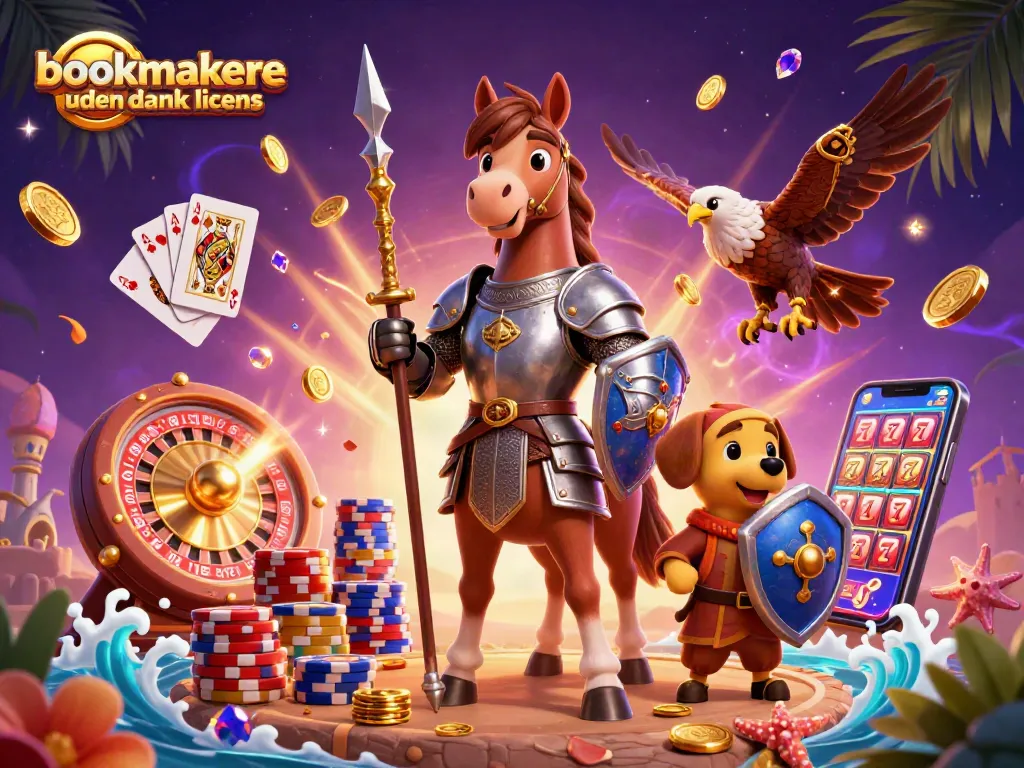 Experience thrilling betting with bookmakere uden dansk licens showcased in a dynamic casino scene.