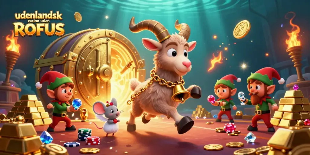 Experience the excitement of udenlandsk casino uden ROFUS with festive characters and dynamic gambling elements.